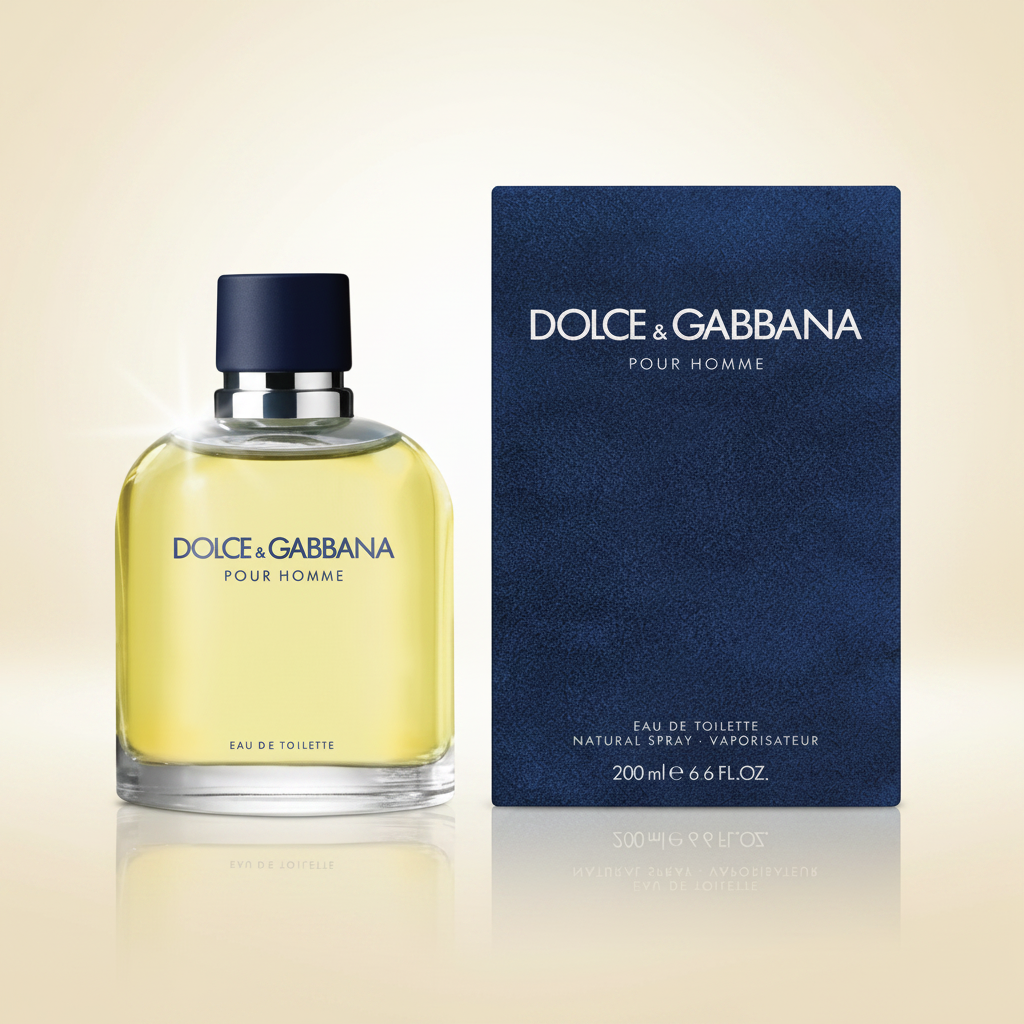Dolce & Gabbana Pour Homme Eau de Toilette 75 ml / 200 ml (EDT) | Profumo Uomo Classico, Elegante e Mediterraneo