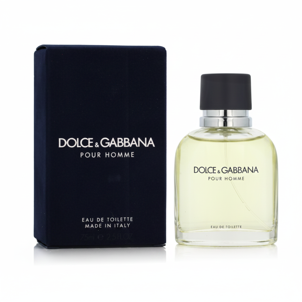 Dolce & Gabbana Pour Homme Eau de Toilette 75 ml / 200 ml (EDT) | Profumo Uomo Classico, Elegante e Mediterraneo