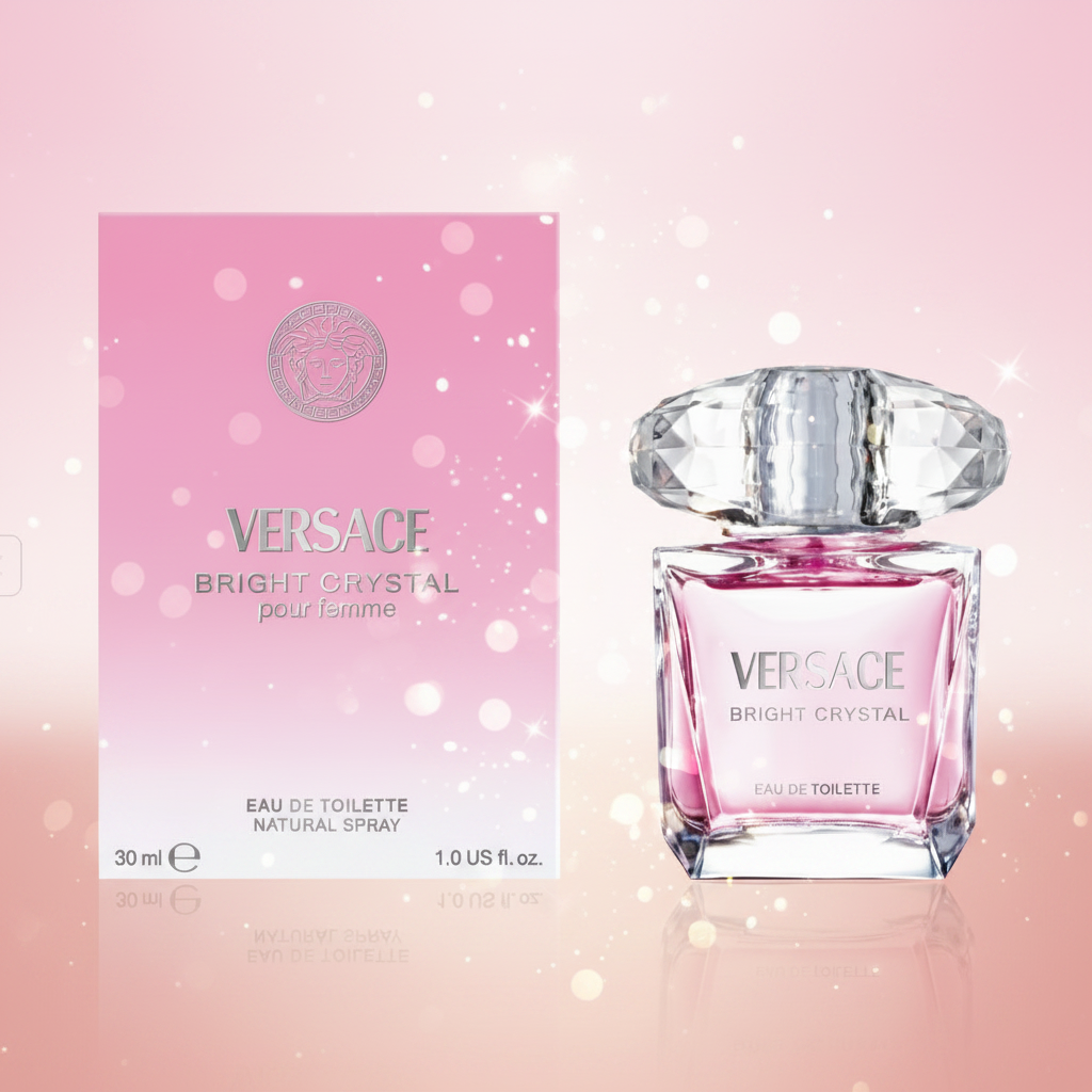Versace Bright Crystal Eau de Toilette 30 ml (EDT) | Profumo Donna Floreale, Fresco e Luminoso