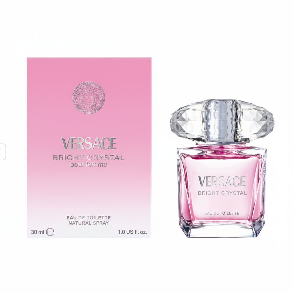 Versace Bright Crystal Eau de Toilette 30 ml (EDT) | Profumo Donna Floreale, Fresco e Luminoso