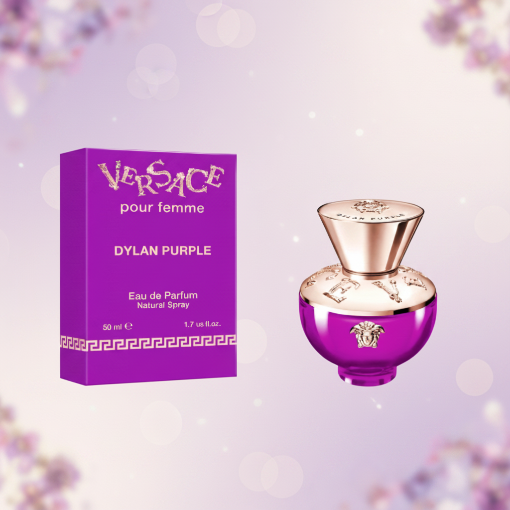 Versace Dylan Purple Eau de Parfum 50 ml (EDP) | Profumo Donna Floreale Fruttato e Luminoso