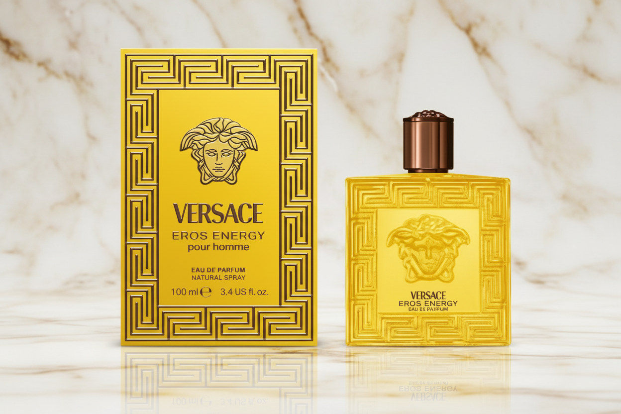 Versace Eros Energy Eau de Parfum 50 ml (EDP) | Profumo Uomo Agrumato, Fresco e Seducente