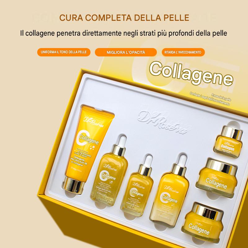 Dr. Roséva Collagen Multi-Effect Super Set – Kit Completo Anti-Età, Rassodante e Illuminante (6 Prodotti)