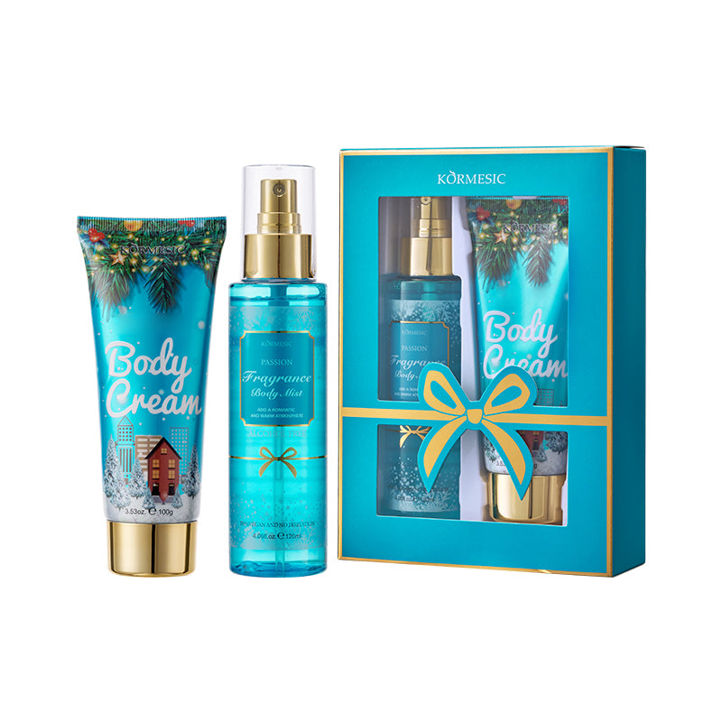 Kormesic Fragrance Body Care Set – Kit Profumato Crema Corpo & Body Mist | Illuminante, Schiarente e Riparatore