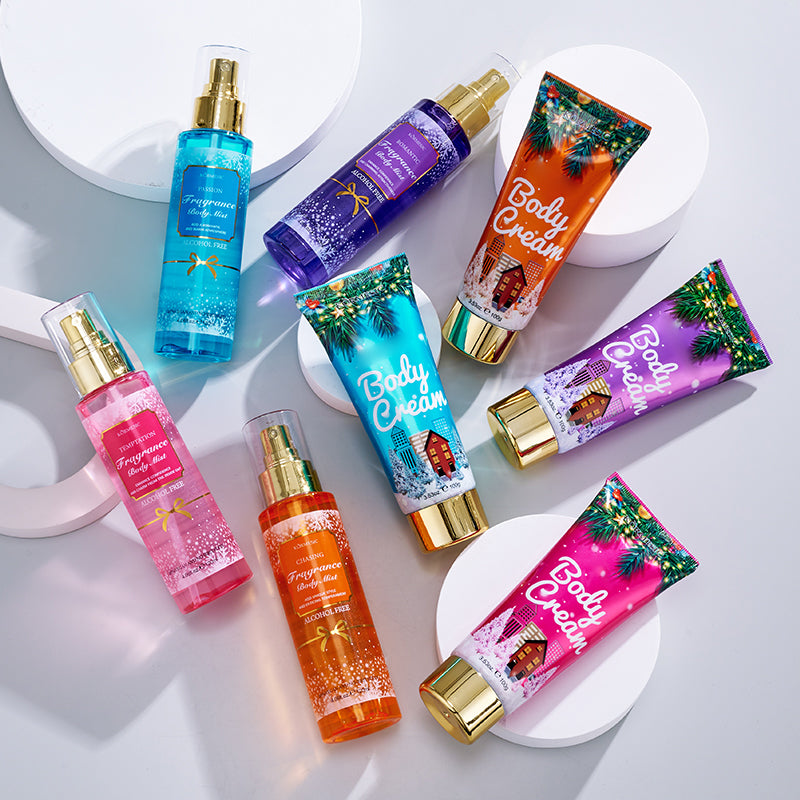 Kormesic Fragrance Body Care Set – Kit Profumato Crema Corpo & Body Mist | Illuminante, Schiarente e Riparatore