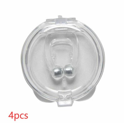 Mini Clip Nasale Magnetica Anti-Russo in Silicone – Dispositivo Medico Riutilizzabile con Custodia