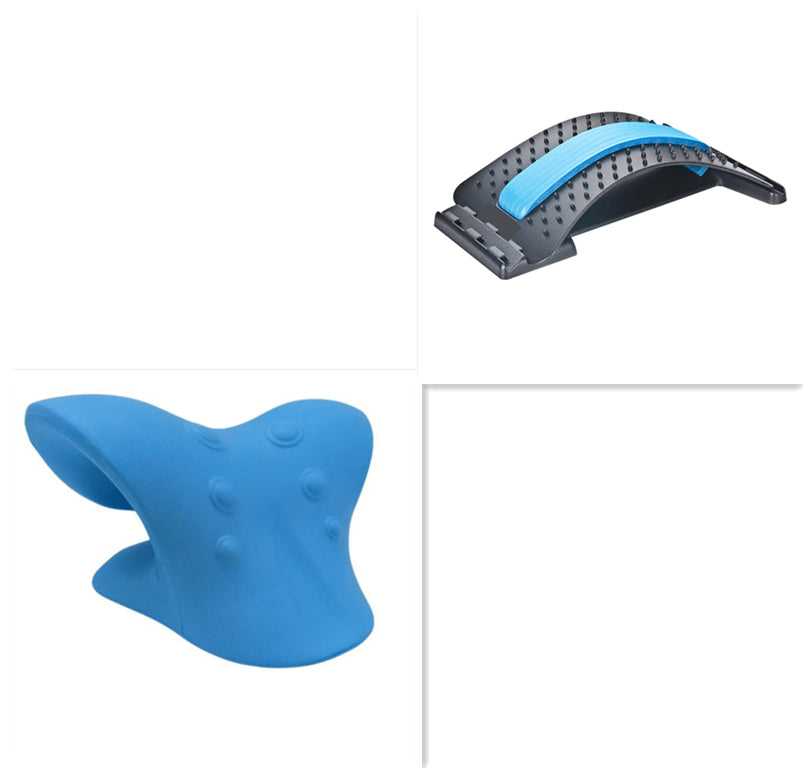 Massaggiatore Cervicale Manuale a 6 Ruote – Strumento Ergonomico "Cigno" per Sollievo Collo e Spalle + Omaggio Pietra Gua Sha in Giada