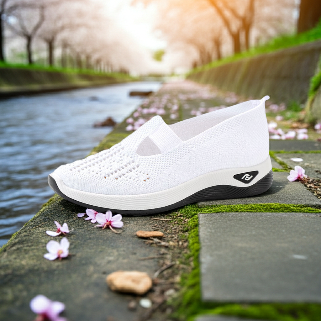Scarpe Slip-On Donna in Mesh Traspirante – Sneakers Casual Leggere e Comode Senza Lacci