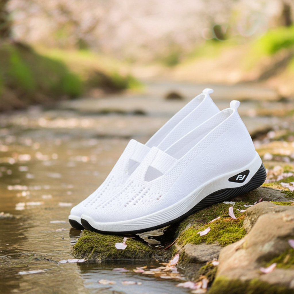 Breathable Mesh Slip-On Shoes – Casual Sneakers for Women