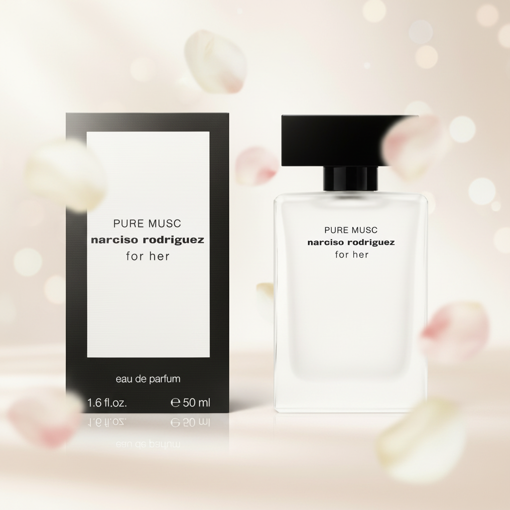 Narciso Rodriguez Pure Musc Eau de Parfum 30 ml / 50 ml (EDP) | Profumo Donna Floreale, Muschiato e Puro